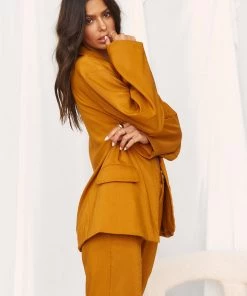 LE LIS Top Notch Tangerine Blazer CLOTHING