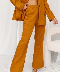 LE LIS Top Notch Tangerine Trousers