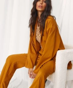 LE LIS Top Notch Tangerine Trousers