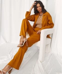 LE LIS Top Notch Tangerine Blazer CLOTHING