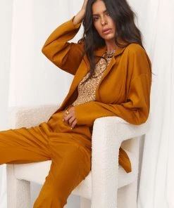 LE LIS Top Notch Tangerine Trousers