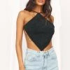 CLOUD TEN Endless Nights Black Halter Top