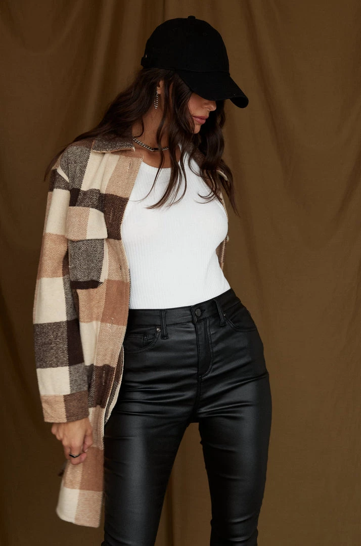 BAEVLY CLOTHING Sierra Brown Plaid Shacket 6 BAEVLY CLOTHING Sierra Brown Plaid Shacket