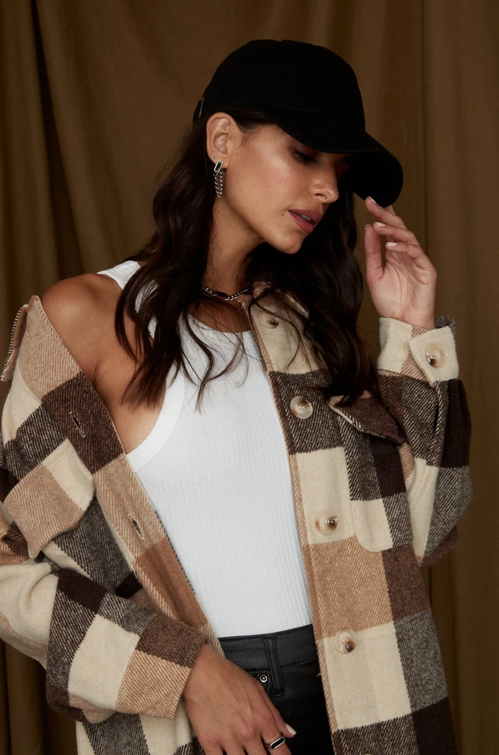 BAEVLY CLOTHING Sierra Brown Plaid Shacket 4 BAEVLY CLOTHING Sierra Brown Plaid Shacket