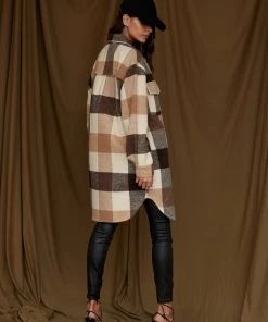 BAEVLY CLOTHING Sierra Brown Plaid Shacket 8 BAEVLY CLOTHING Sierra Brown Plaid Shacket