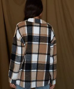 THE FREE YOGA Stonington Brown Multi Flannel