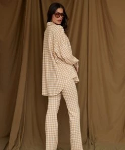 Emory Park CLOTHING Williamsburg Honey Checkered Trousers