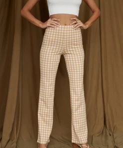 Emory Park CLOTHING Williamsburg Honey Checkered Trousers