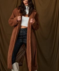 Bailey Rose CLOTHING Serena Camel Sherpa Jacket 15 Bailey Rose CLOTHING Serena Camel Sherpa Jacket