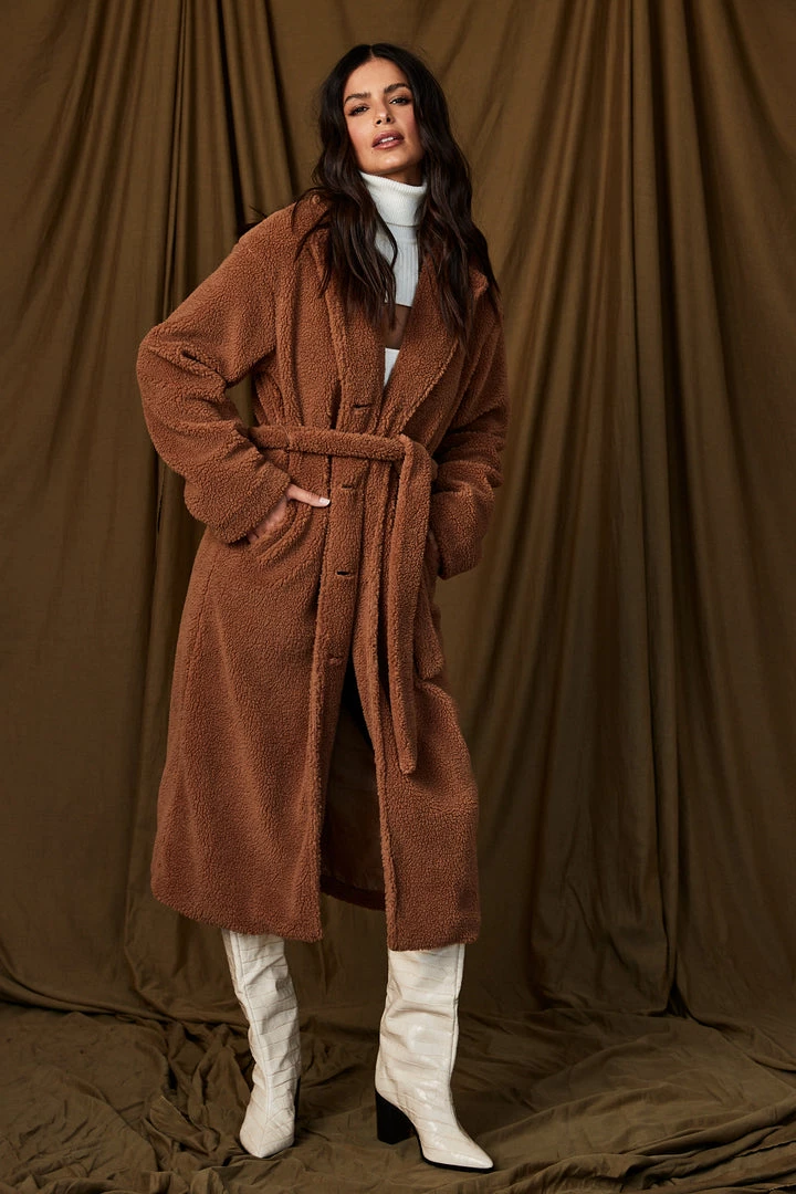 Bailey Rose CLOTHING Serena Camel Sherpa Jacket 11 Bailey Rose CLOTHING Serena Camel Sherpa Jacket
