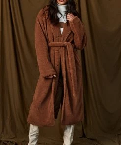 Bailey Rose CLOTHING Serena Camel Sherpa Jacket 22 Bailey Rose CLOTHING Serena Camel Sherpa Jacket