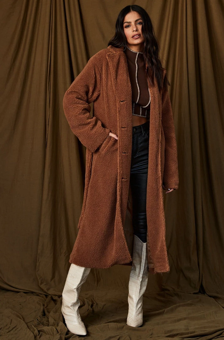 Bailey Rose CLOTHING Serena Camel Sherpa Jacket 4 Bailey Rose CLOTHING Serena Camel Sherpa Jacket