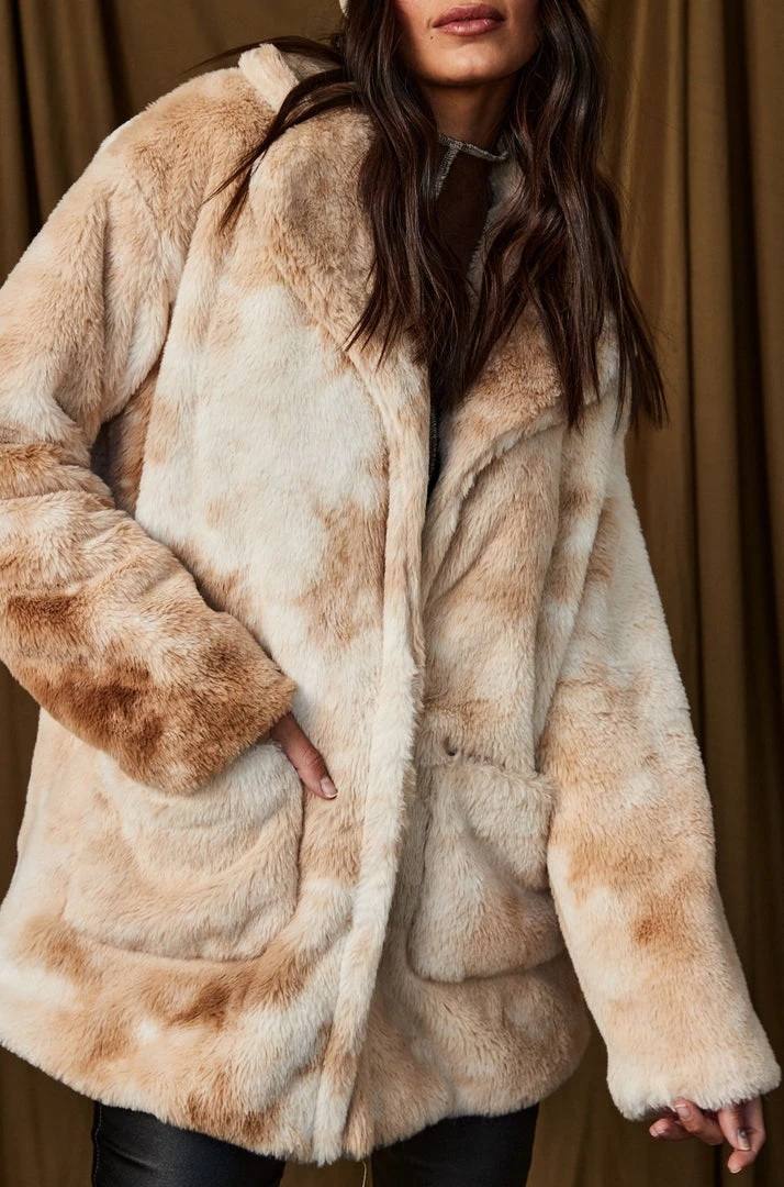 Bailey Rose De Ville Tan Faux Fur Jacket 5 Bailey Rose De Ville Tan Faux Fur Jacket