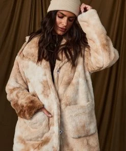 Bailey Rose De Ville Tan Faux Fur Jacket 10 Bailey Rose De Ville Tan Faux Fur Jacket