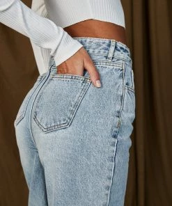 MAKIN INTERNATIONAL Brooklyn Indigo Boyfriend Jeans CLOTHING