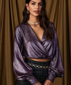 AFTER STITCH CLOTHING Rosalie Plum Blouse