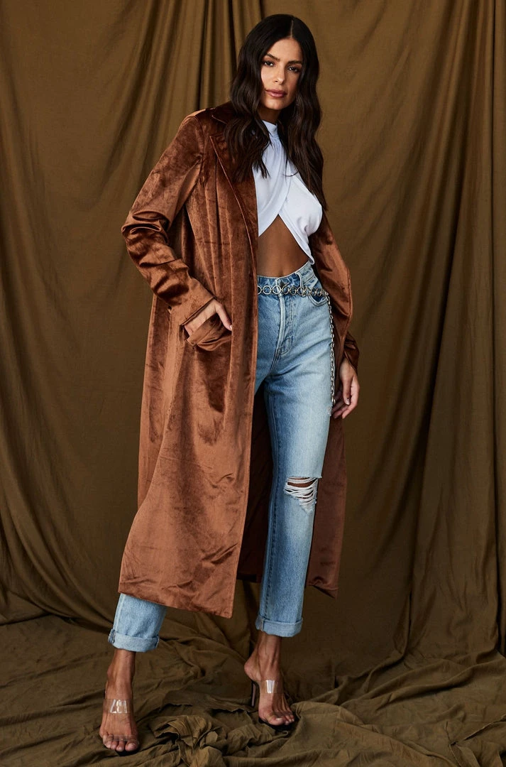 LISTICLE Perri Velvet Bronze Duster 9 LISTICLE Perri Velvet Bronze Duster