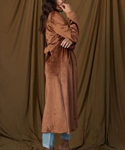 LISTICLE Perri Velvet Bronze Duster