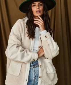 LISTICLE Hanzel Ivory Shacket