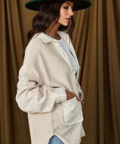 LISTICLE Hanzel Ivory Shacket