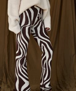 Bailey Rose CLOTHING Amanda Mocha Swirl Knit Pants