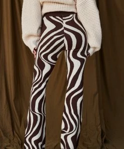 Bailey Rose CLOTHING Amanda Mocha Swirl Knit Pants