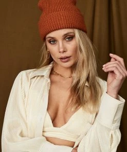 Anarchy Street New Arrivals SoHo Rust Knit Beanie