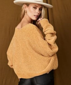 HYFVE Oh Honey Mustard Sweater CLOTHING