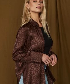 ACOA Gold Rush Chocolate Leopard Blouse 9 ACOA Gold Rush Chocolate Leopard Blouse