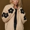 Bailey Rose Flora Beige Fleece Jacket CLOTHING