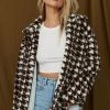ACOA Playa Brown Houndstooth Jacket
