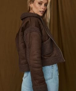 Bailey Rose Blame It Brown Sherpa Jacket 9 Bailey Rose Blame It Brown Sherpa Jacket