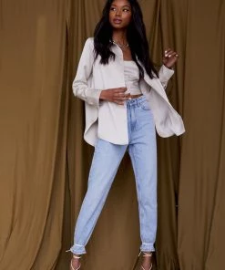 ACOA Brigitte Champagne Satin Top CLOTHING