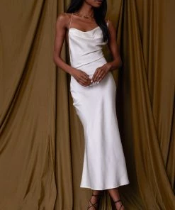 BEIGE BOTANY CLOTHING San Marino Ivory Midi Dress