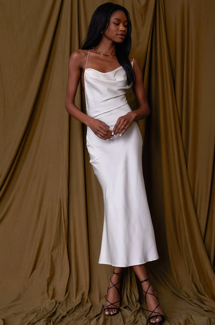 BEIGE BOTANY CLOTHING San Marino Ivory Midi Dress 4 BEIGE BOTANY CLOTHING San Marino Ivory Midi Dress