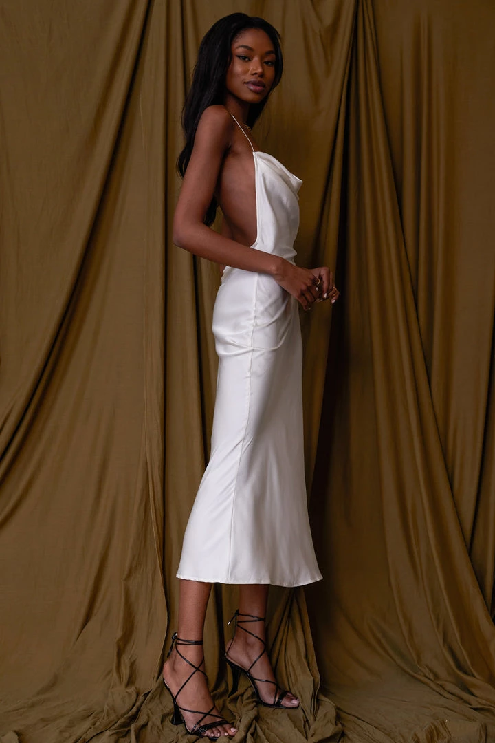 BEIGE BOTANY CLOTHING San Marino Ivory Midi Dress 5 BEIGE BOTANY CLOTHING San Marino Ivory Midi Dress