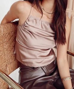 BEIGE BOTANY Lost In Paris Taupe Top CLOTHING