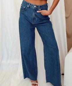 BEIGE BOTANY Lincoln Blue High Rise Wide Leg Jeans 19 BEIGE BOTANY Lincoln Blue High Rise Wide Leg Jeans