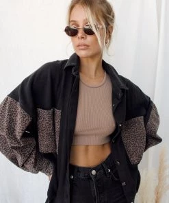 POL Lennon Washed Black Shirt Jacket 16 POL Lennon Washed Black Shirt Jacket