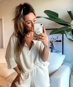 CLOUD TEN CLOTHING Sydney Mornings Ivory Lounge Shorts