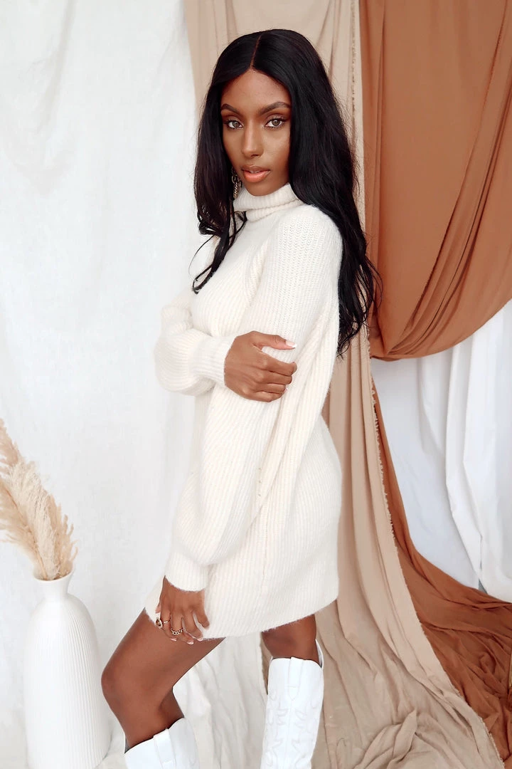 CLOUD TEN Beau White Sweater Dress 7 CLOUD TEN Beau White Sweater Dress