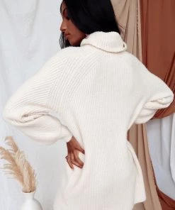 CLOUD TEN Beau White Sweater Dress 13 CLOUD TEN Beau White Sweater Dress