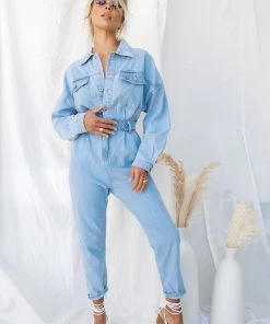 MABLE Hendrix Denim Jumpsuit CLOTHING