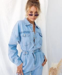 MABLE Hendrix Denim Jumpsuit CLOTHING
