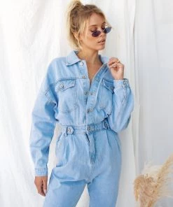 MABLE Hendrix Denim Jumpsuit CLOTHING