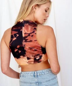 REHAB Mariah Asymmetrical Multi Crop Top