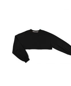 Modern Bridge International Co,Ltd. FLAT/RM B 3/F WING CHEONG COMM BLDG 19-25 JERVOIS STREET SHEUNG WAN HKWINK Ashton Black Cropped Sweatshirt CLOTHING