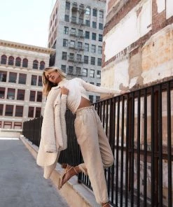 BAEVLY Madison Ivory Sherpa Shacket