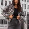 LE LIS CLOTHING Rookie Checkered Cloud Jacket