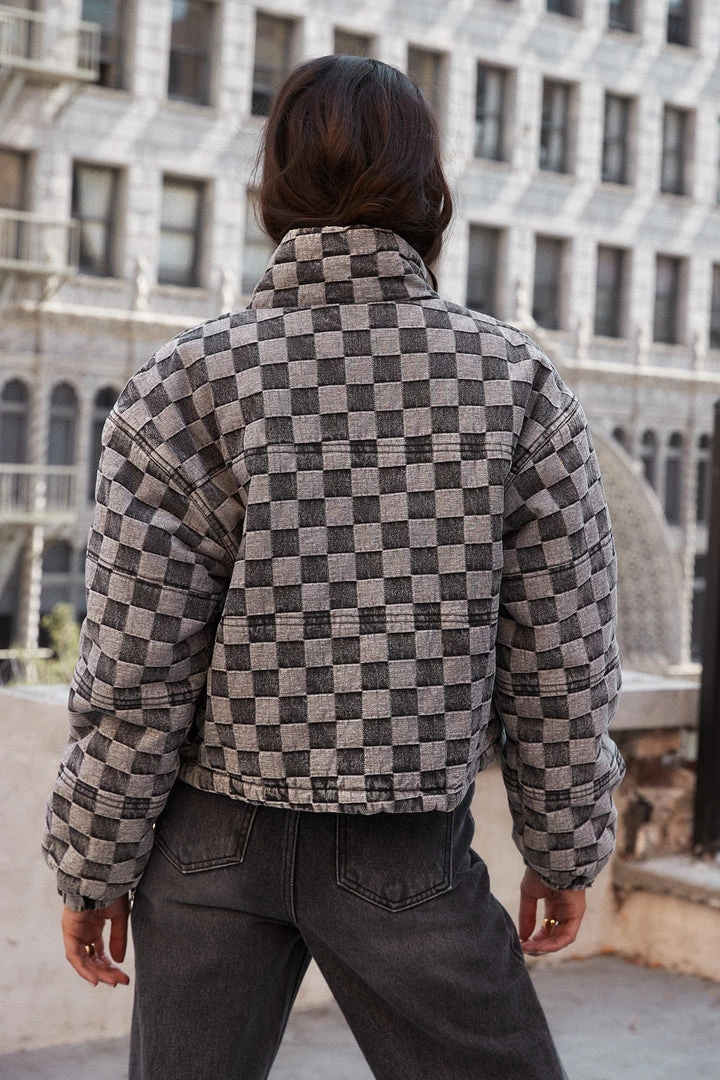 LE LIS CLOTHING Rookie Checkered Cloud Jacket 6 LE LIS CLOTHING Rookie Checkered Cloud Jacket